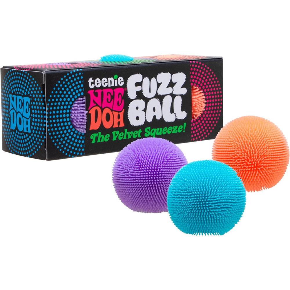 Needoh Teenie Fuzz Ball - 3 Mini Fuzz Balls