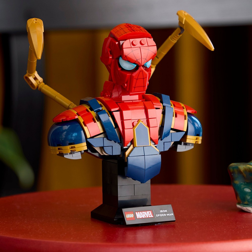 LEGO Marvel Iron Spider-Man Bust Building Kit for Adults 76326