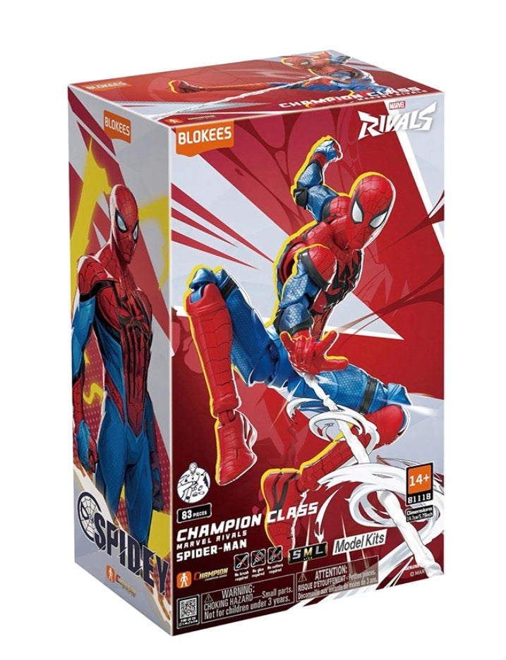 Blokees Marvel Rivals Champion Class 06 Spider-Man Model Kit