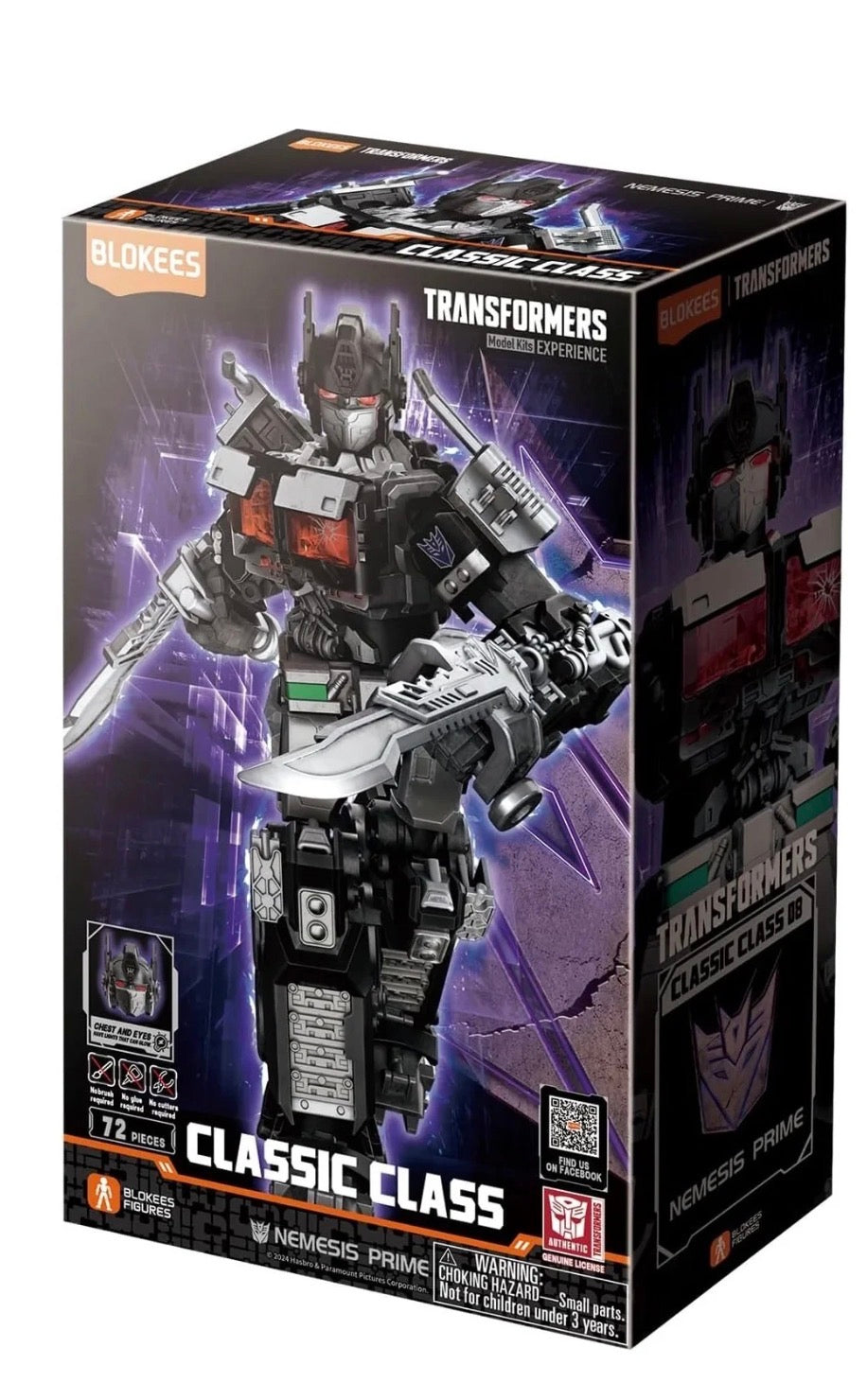 Transformers Classic Class Nemesis Prime Blokees Model Kit