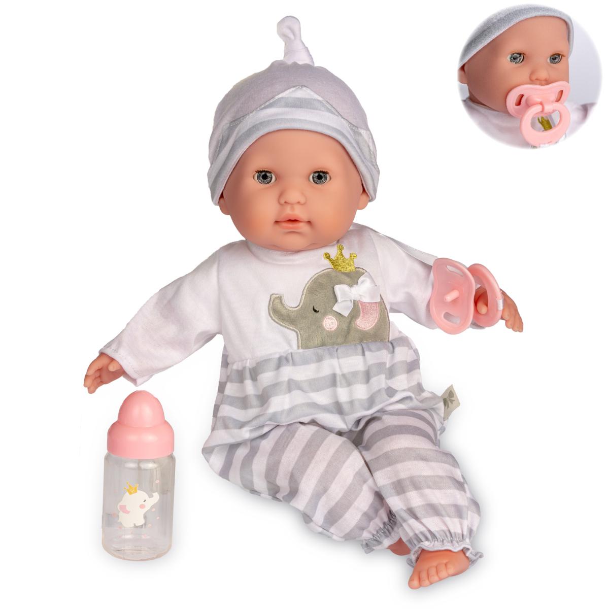 15" Berenguer Boutique Soft Body Doll with Pacifier 30036